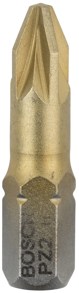 

Набор бит Bosch 25мм PZ2TIN 2607002491, 25мм PZ2 TIN 2607002491
