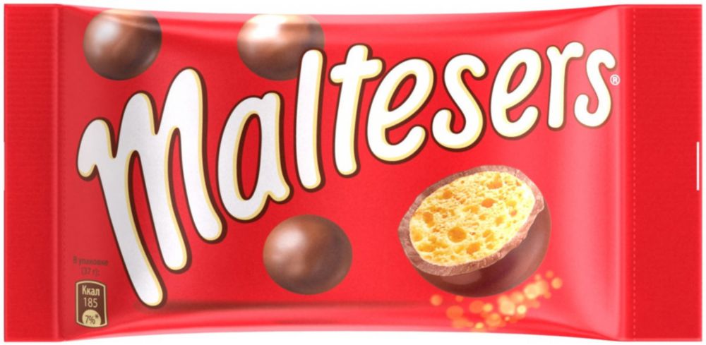 фото Драже maltesers хрустящие шарики покрытые молочной шоколадной глазурью 37 г