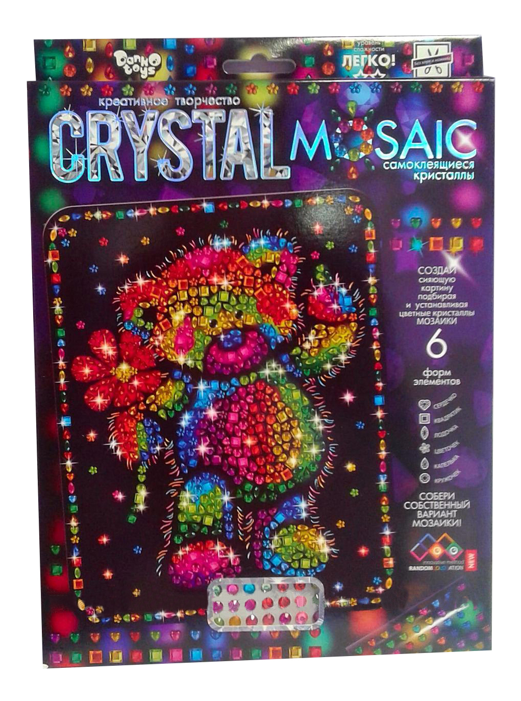 Мозаика из пайеток Danko Toys Crystal Mosaic Мишка