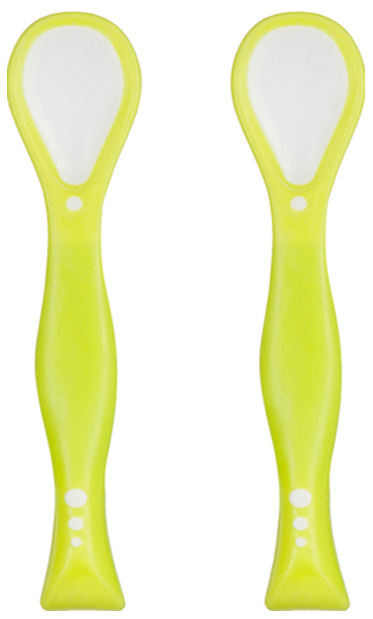Набор ложек с гибкими ручками Happy Baby Flexible Spoons Lime