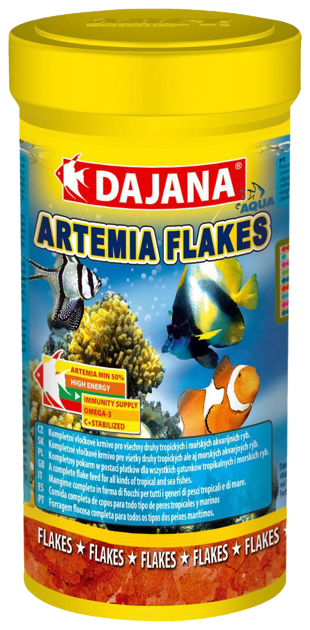 

Корм для рыб Dajana ARTEMIA FLAKES, хлопья, 250 мл