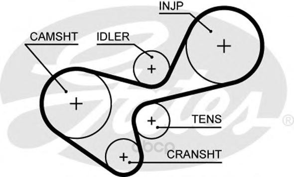 

Ремень ГРМ Gates 5639XS