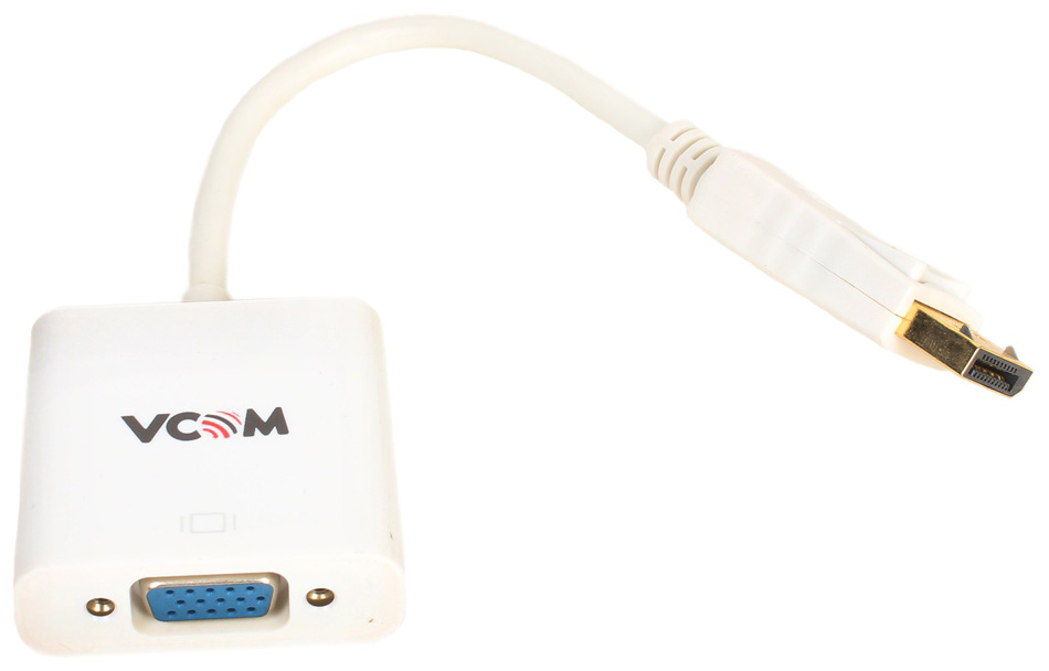 

Адаптер VCOM DisplayPort-VGA, M-F 0,15м White (CG603-0.15), Белый, CG603-0.15