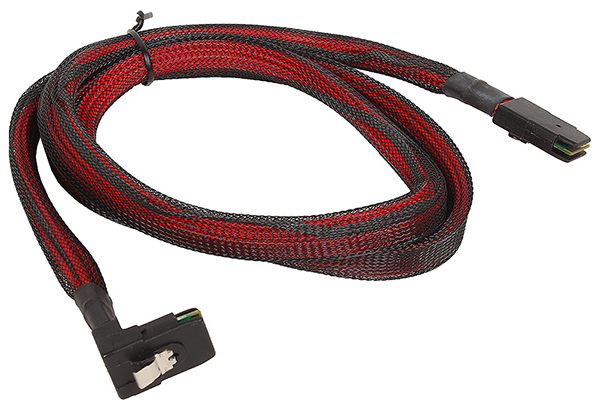 

Кабель NoBrand SFF8087-SFF8087, M-M 1м Red/Black, Красный;черный