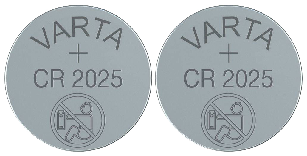 Батарейка Varta CR 2025 2 шт вертлюжок с застежкой yugana f 2025 8 7 кг 10 шт