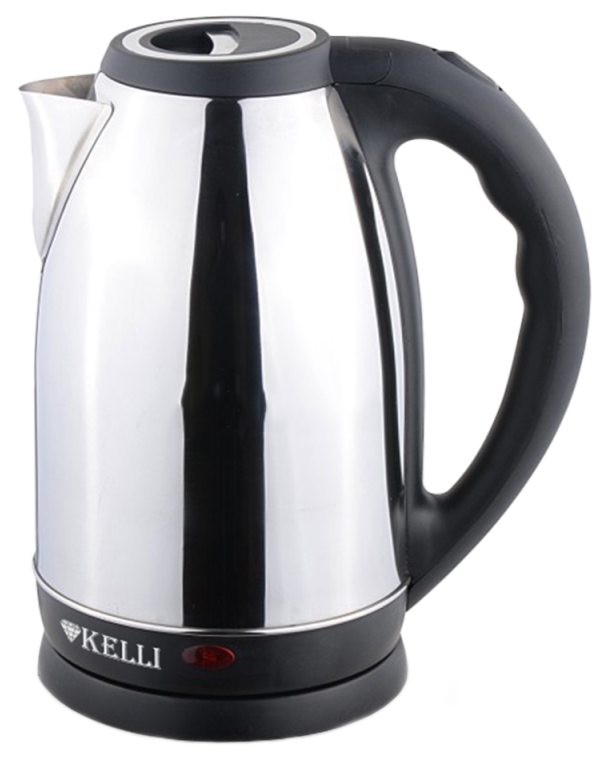 фото Чайник электрический kelli kl-1489 silver/black