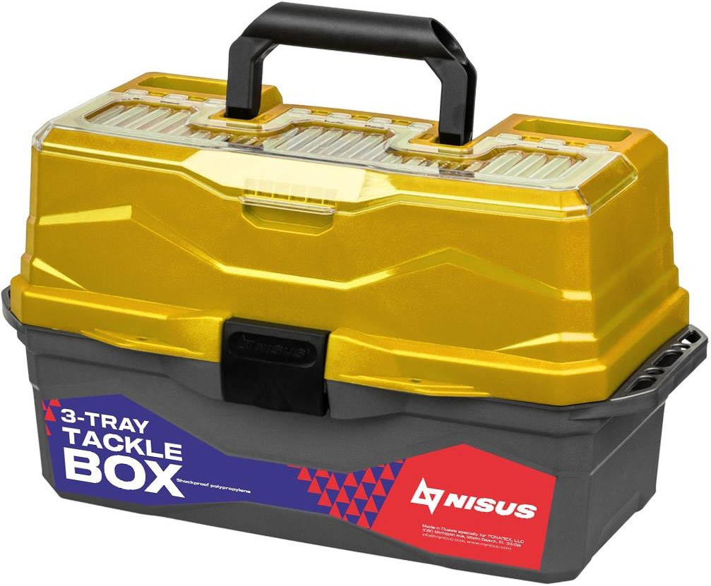 фото Ящик для снастей nisus "tackle box", трехполочный