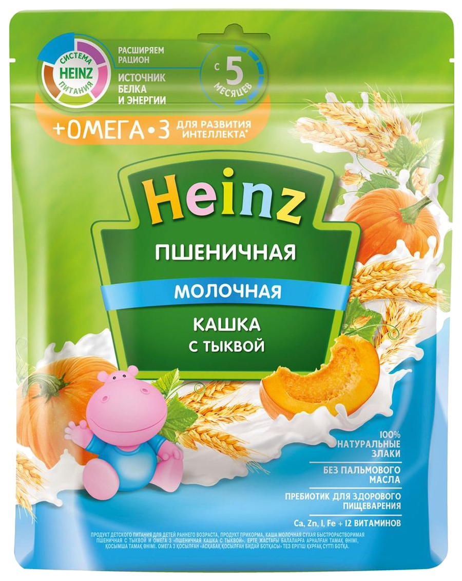 

Каша молочная Heinz Пшеничная с тыквой с 5 мес. 200 г, Пшеничная с тыквой