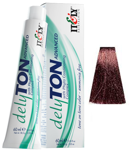 Тонирующая краска Itely Hairfashion Delyton Advanced 6R медный темно-русый 60мл краска itely hairfashion colorly 2020 purple light brown 5p пурпурный светлый шатен 60мл