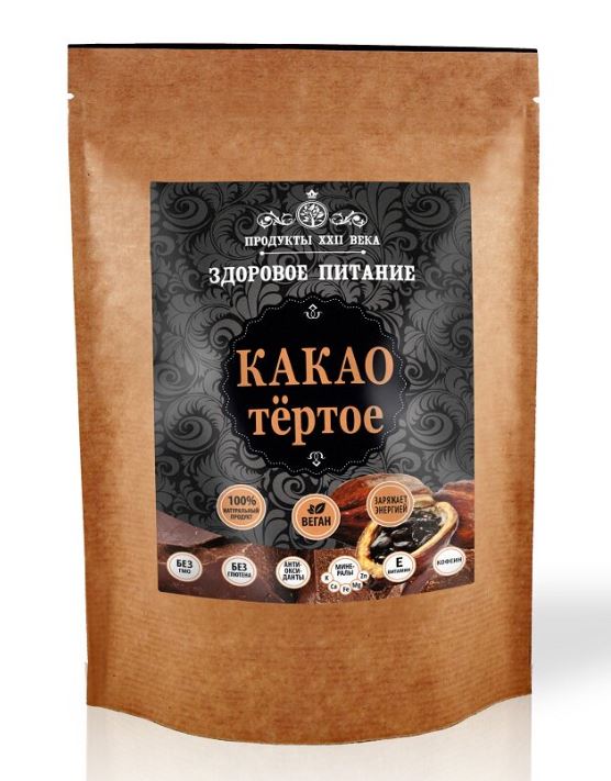 

Какао Продукты XXII века тертое 400 г