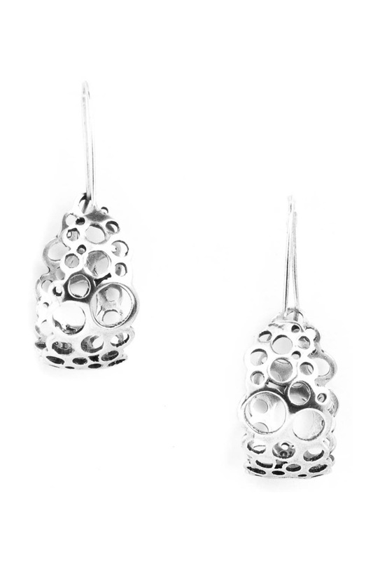 

Серьги женские ORI TAO OT-12-28655 серебристые, OT-12-28655