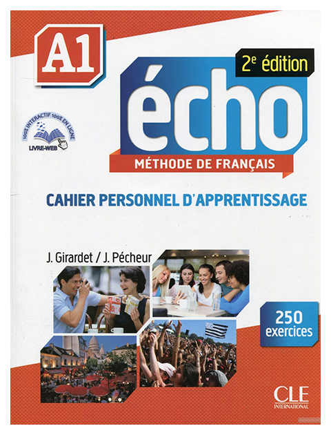 фото Книга cle international "echo: cahier pesonnel d'apprentissage + livre-web a1 (+ dvd)"