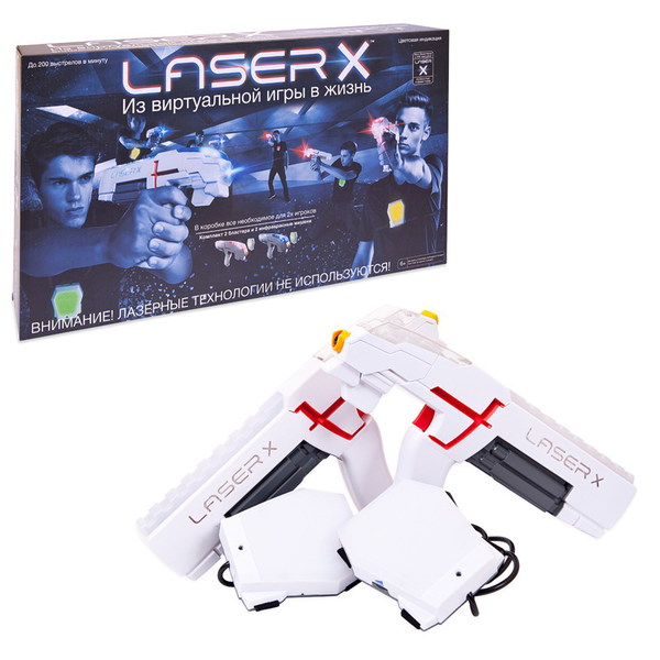 фото Набор игровой laser x (2 бластера, 2 мишени) laserx