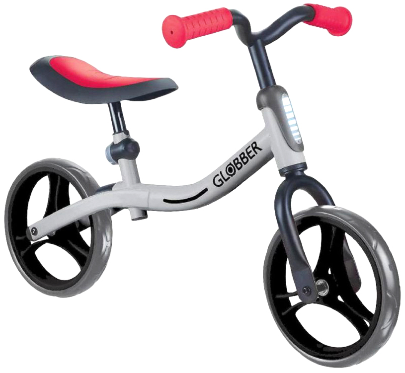 фото Беговел globber go bike серо-красный