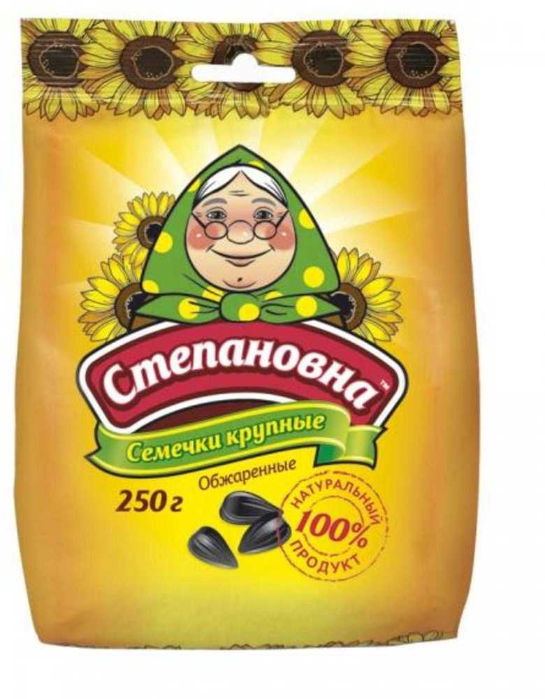 

Семечки Степановна обжаренные крупные 250 г