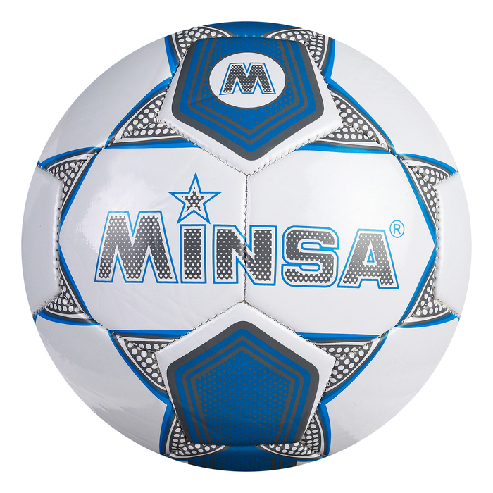 Футбольный мяч Minsa 3910786 №5 white/blue