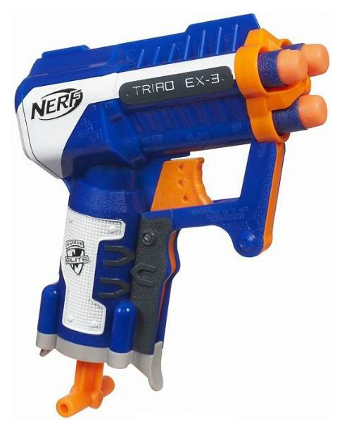 

Бластер игрушечный Hasbro Nerf N-Strike Elite Triad EX-3 A1690E35, Белый