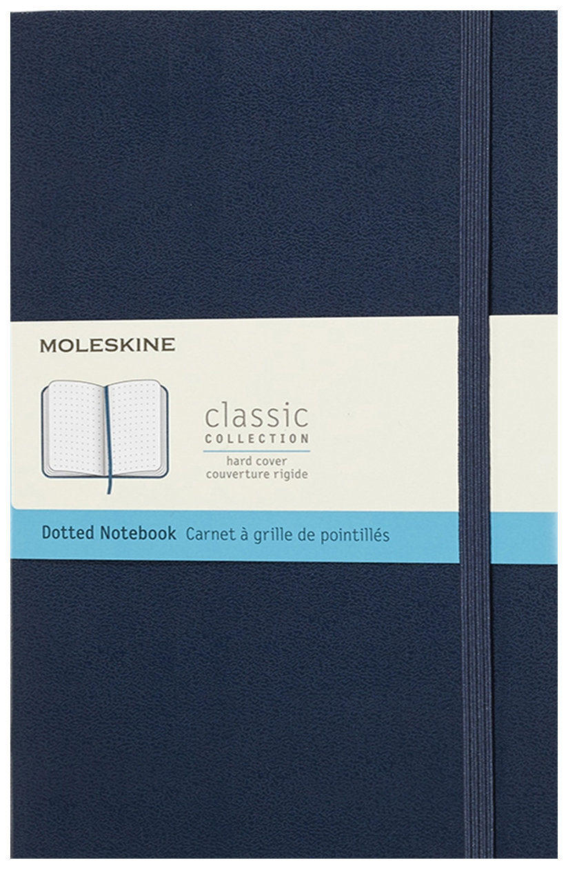 

Блокнот Classic Medium, 120 листов, пунктир, 11,5 х 18 см, синий