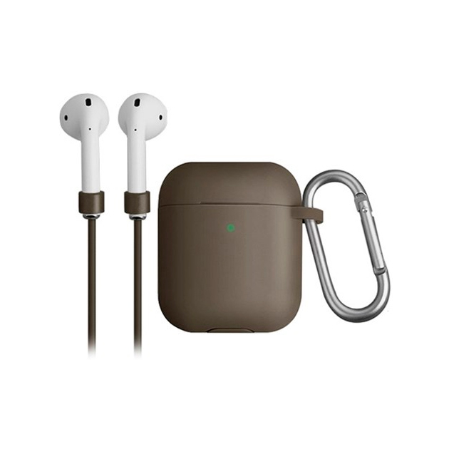 фото Комплект uniq vencer hang case beige для зарядного кейса airpods venbeg