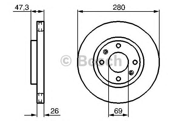 Тормозной диск BOSCH 0986479229