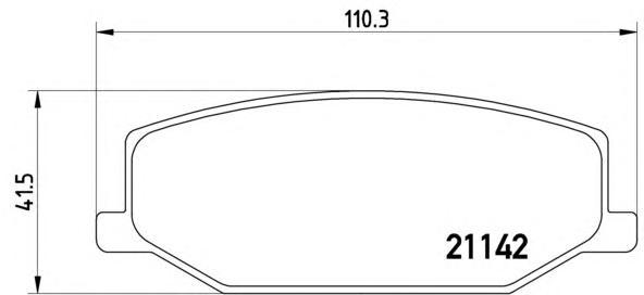 фото Комплект тормозных колодок brembo p79001