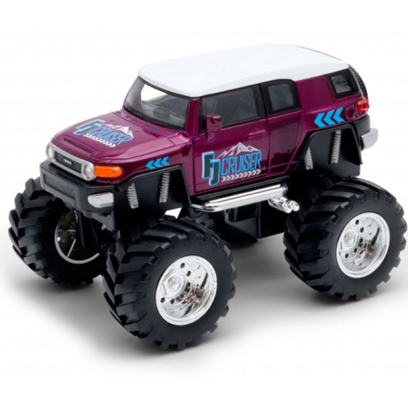 

Модель машины Welly 1:38 Toyota FJ Cruiser Big Wheel Monster 47003S, Фиолетовый