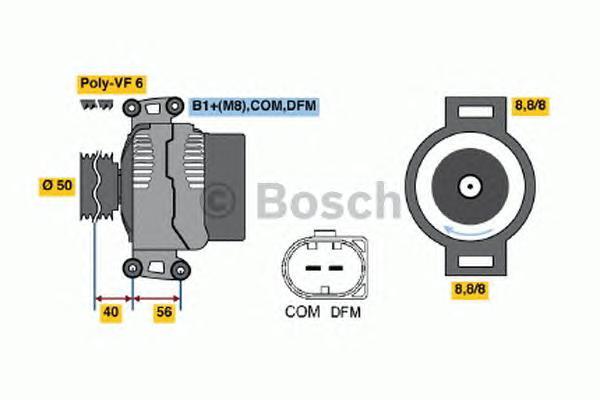 

Генератор BOSCH 0986047490