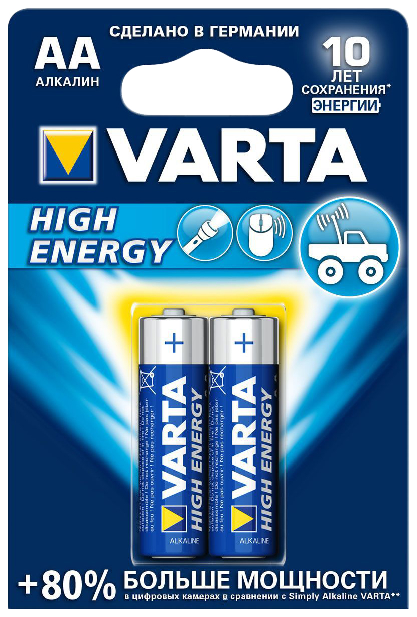 Батарейка Varta High Energy LR6-2BL 2 шт