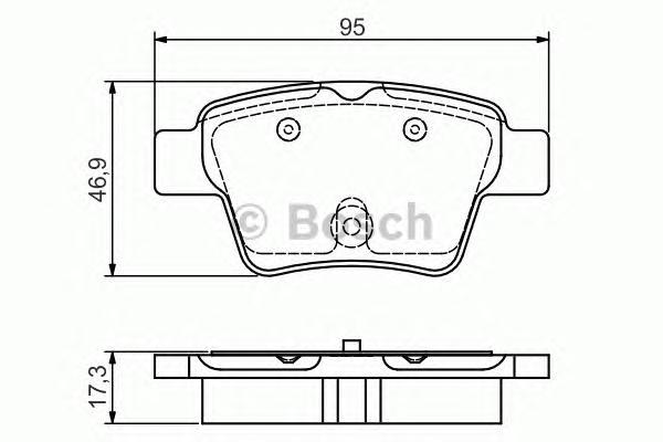 

Комплект тормозных колодок BOSCH 0986495092