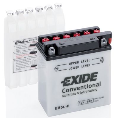 фото Аккумулятор автомобильный exide eb5l-b 5 ач