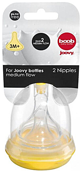 

Соска Joovy Boob Nipples 2 стадия 3мес+