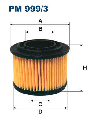 фото Фильтр топливный filtron pm999/3