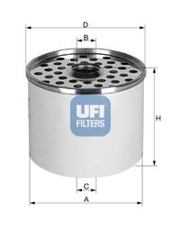 фото Фильтр топливный ufi 24.361.00