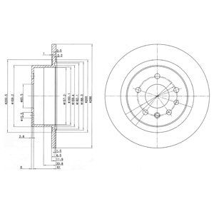 

Тормозной диск DELPHI BG2986