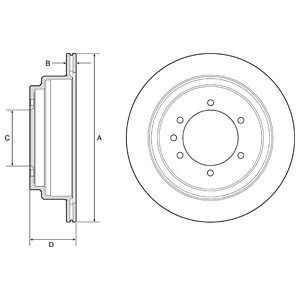 

Тормозной диск DELPHI BG4792