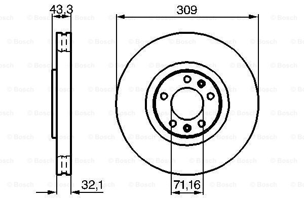 фото Тормозной диск bosch 0986479027