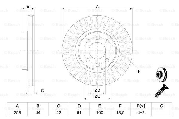 фото Тормозной диск bosch 0986479a86