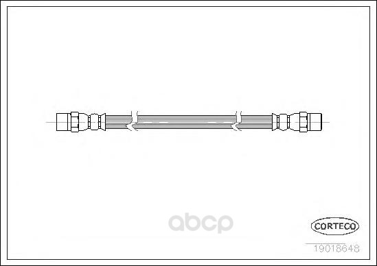 Шланг тормозной системы Corteco 19018648