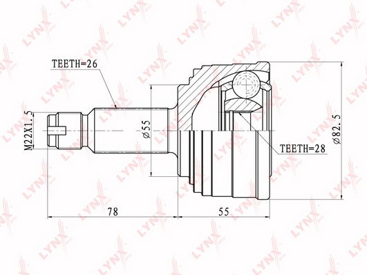 

Шрус LYNXauto CO-3405