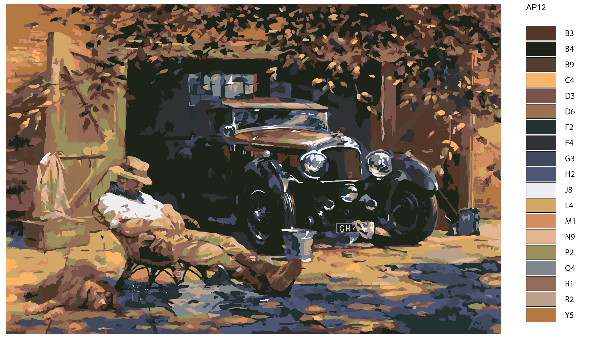 

Картина по номерам, 40 x 60, NAVI-AP12, NAVI-AP12