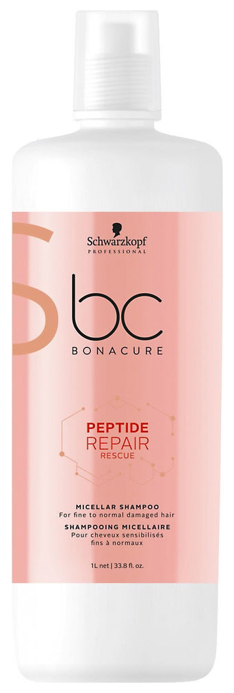 фото Шампунь schwarzkopf professional bc bonacure peptide repair rescue 1000 мл