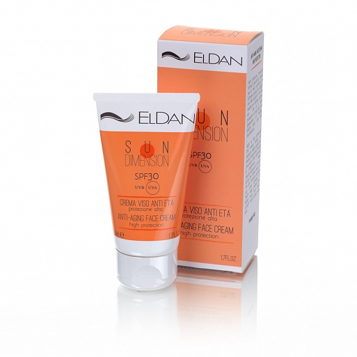 Купить Солнцезащитный омолаживающий крем для лица с SPF 30+ защитой от солнца ELDAN, 50 ml, Eldan Cosmetics