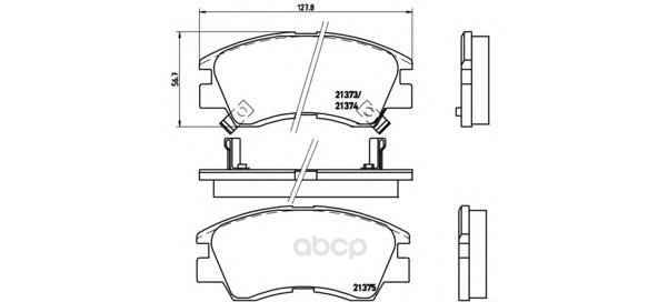 фото Тормозные колодки дисковые brembo p54008