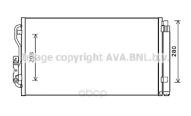 

Радиатор охлаждения двигателя Ava BWA5434D