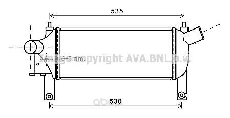 

Радиатор охлаждения двигателя Nissan Navara, Pathfinder Ava DNA4339