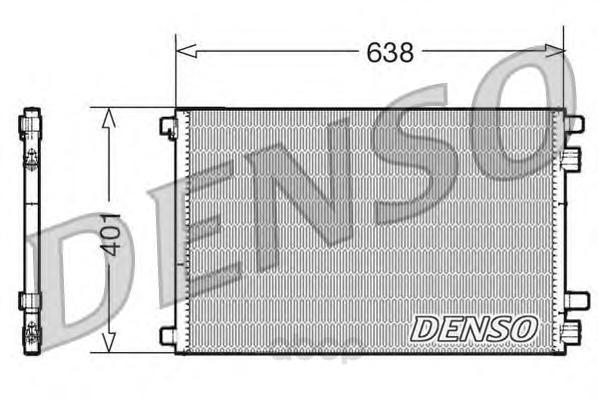 

Радиатор охлаждения двигателя DENSO DCN23012