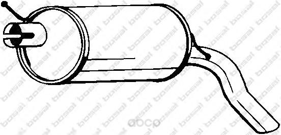 

Глушитель выхлопной системы bosal 233387