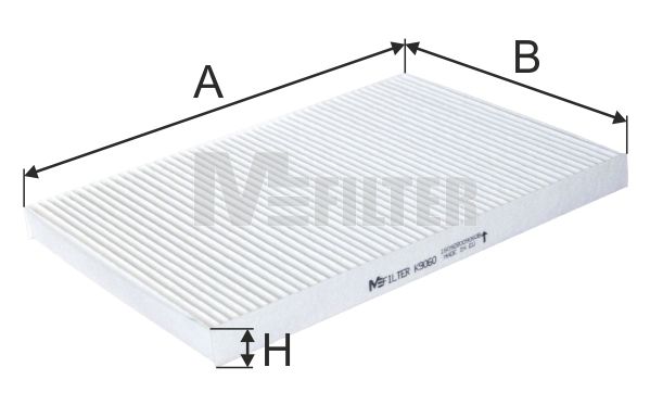 фото Фильтр воздушный салона mfilter k 9060