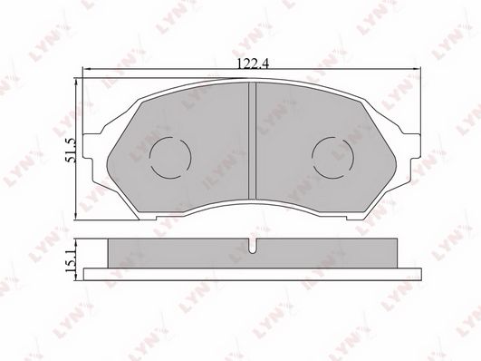 

Тормозные колодки LYNXauto дисковые BD5103