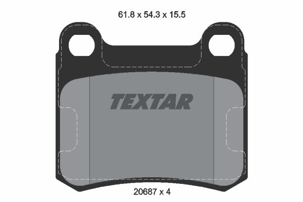 

Тормозные колодки Textar дисковые 2068701